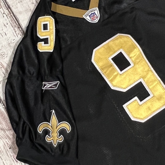 Drew Brees New Orleans Saints Reebok NFL Football Jersey Mens - Picture 3 of 5